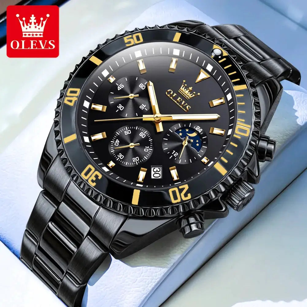 Olevs Men Diving Watch Moon Phase — product image 9