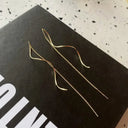 Minimalist Long Wavy Fringe Drop Earrings For Women Fashionable Hanging Jewelry