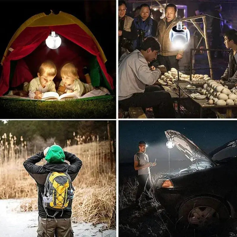Solar Portable LED Search Torch Illuminate Outdoors Anywhere