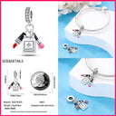 Sterling Silver Heels Lipstick Camera