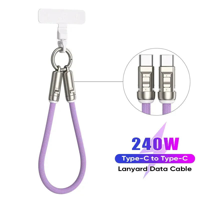 Braided Cable - Zinc Keychain — product view 7