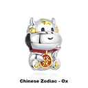 Sterling Silver Charm Fortune Cat