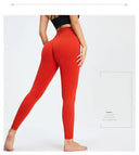 Nude Yoga Pants for Women High Waist Seamless Hip Lifting Fitness Design