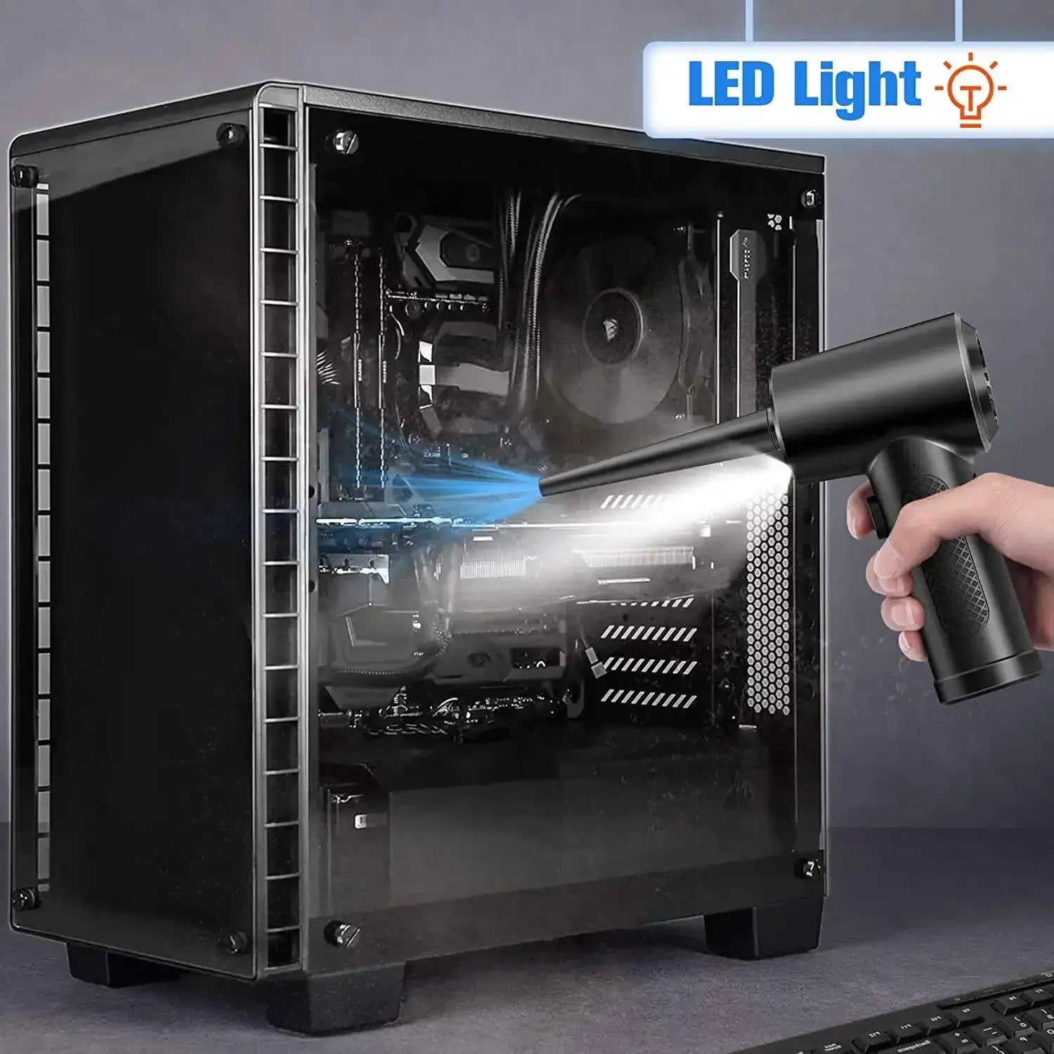 Cordless Portable Air Duster For Computer Cleaning 51000 RPM