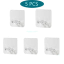 Effortless Bathroom & Kitchen Organization with Transparent Wall Hooks