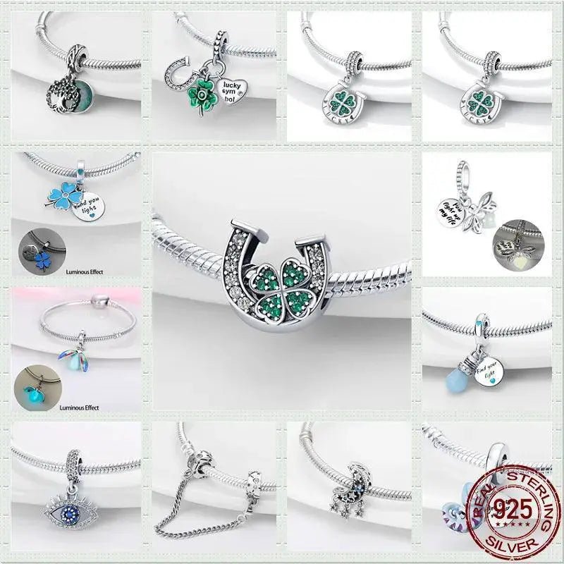 Sparkling Zircon Heart Charm Pendant Sterling Silver Jewelry