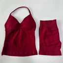Yoga Set Breathable Sexy Halter Sports Bra