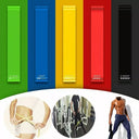 5-Piece Colorful TPE Resistance Bands Set for Home Fitness