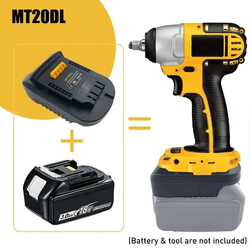 Battery Adapter Makita Bosch Milwaukee To DeWalt 20V Tools