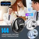 Smart Bluetooth Headphones Real Time Translator 144 Languages Travel Earbuds