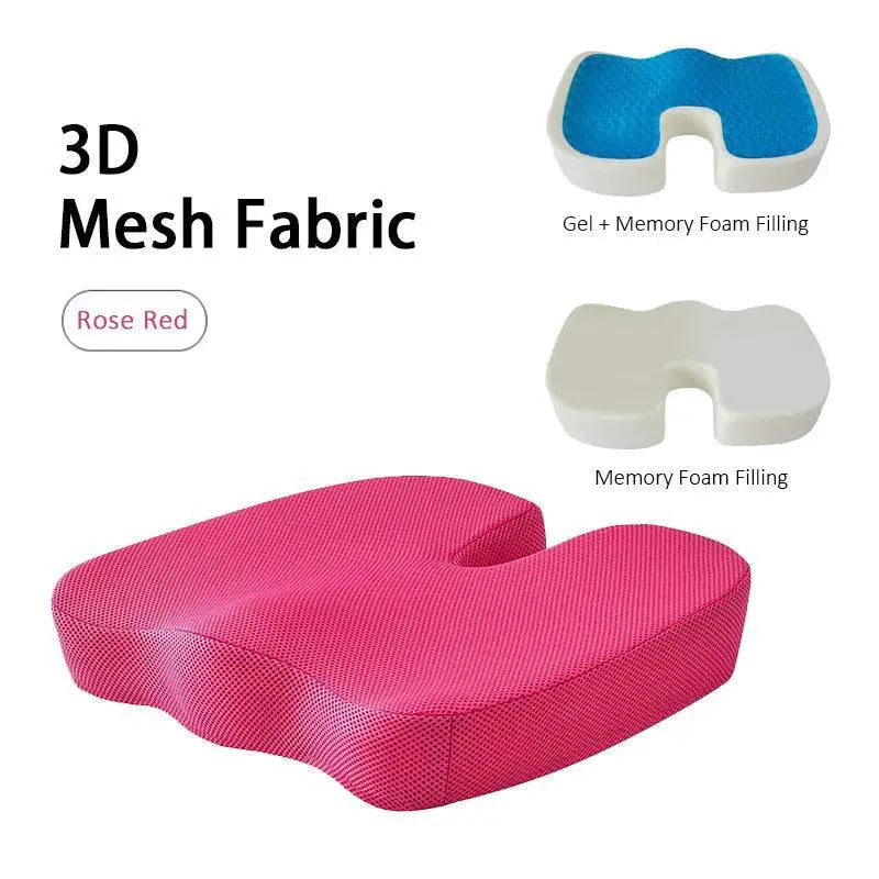 U Shaped Gel Memory Foam Coccyx Cushion For Healthy Sitting