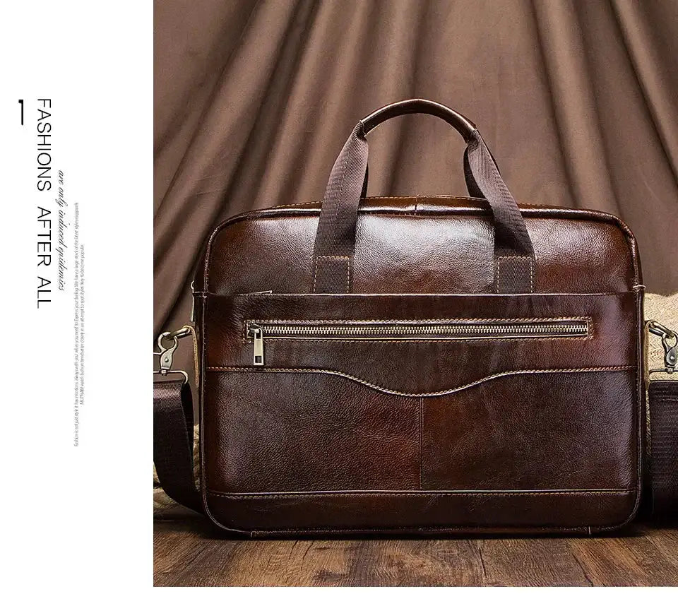 Premium Leather Briefcase For Men Professional Business Bag