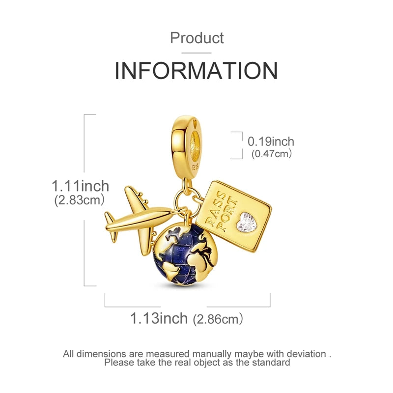 Mula Charm Sterling Silver Golden