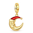 Silver Charm Pendant Christmas Stocking