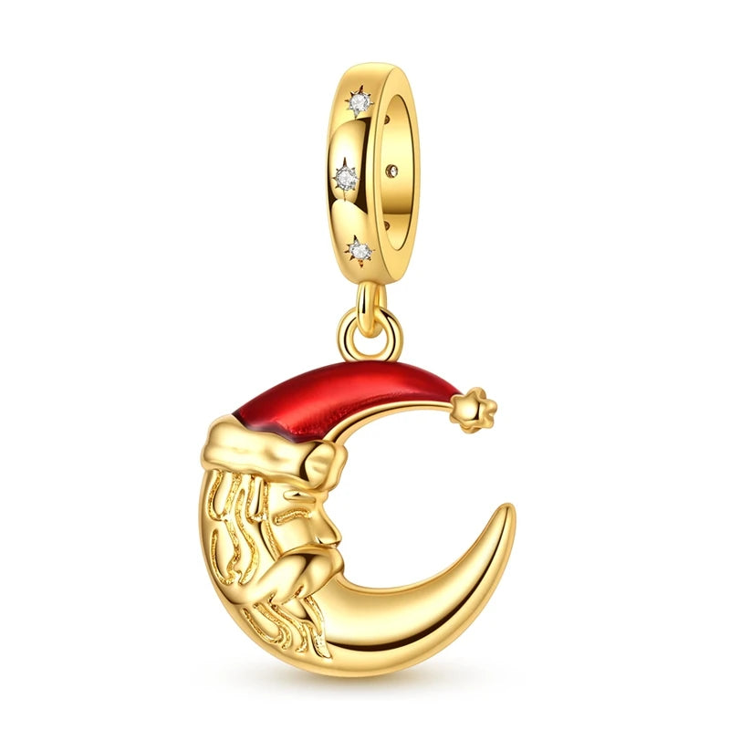 Silver Charm Pendant Christmas Stocking