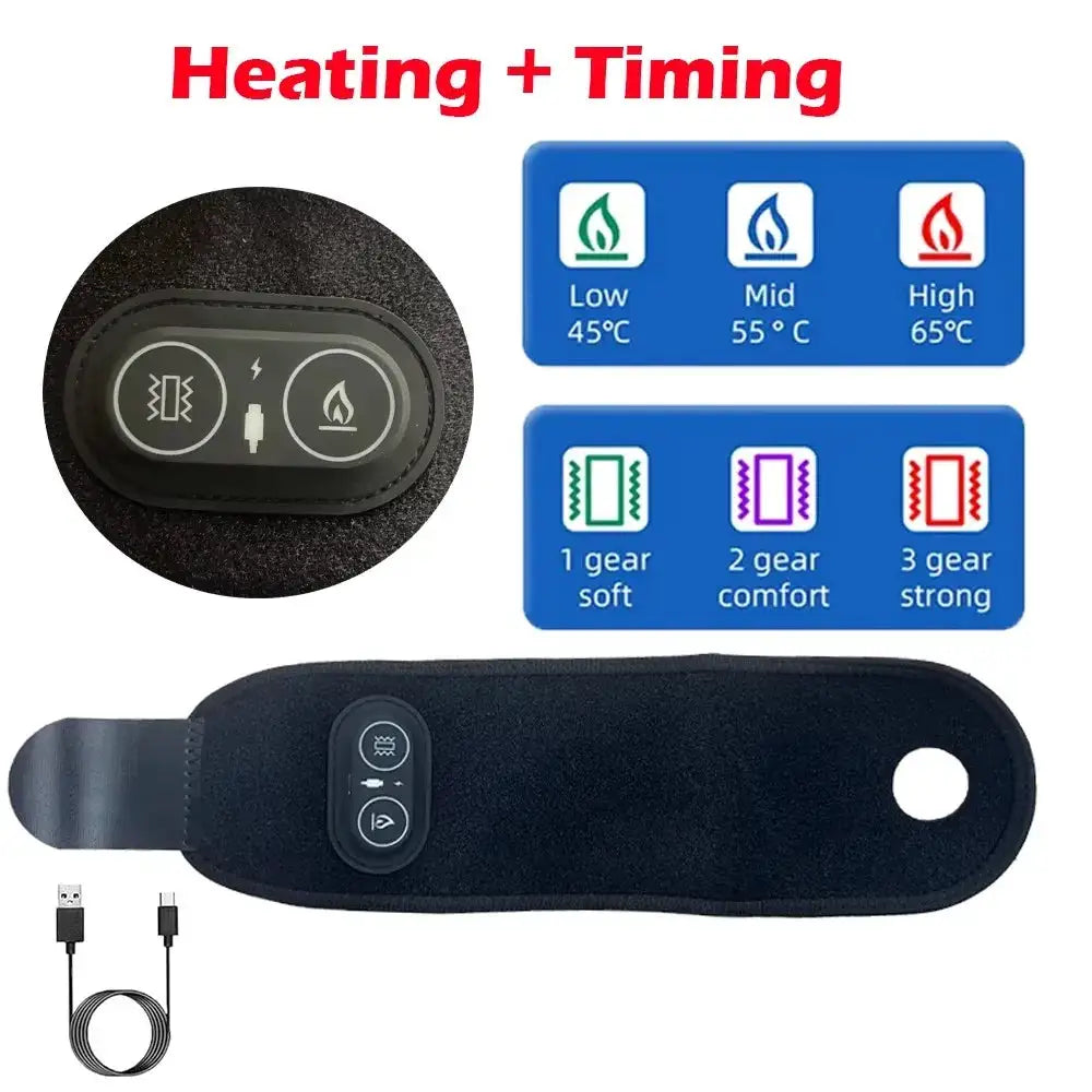Electric Heat Foot and Hand Massager Vibrate Heat the Ankles Portable Ankles Bracket Joints Relax for Winter Fitness Exercise