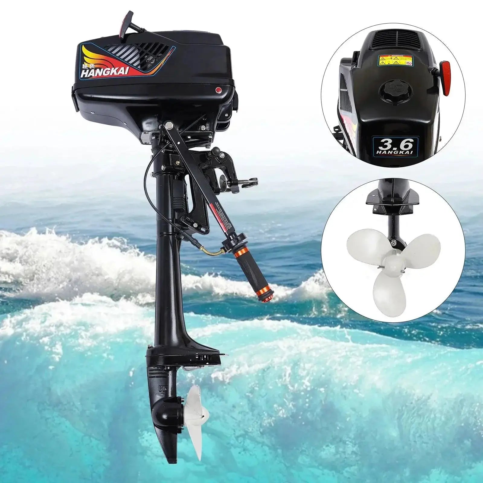 Outboard Motor 3.6HP 2 Stroke CDI For Fishing Boat