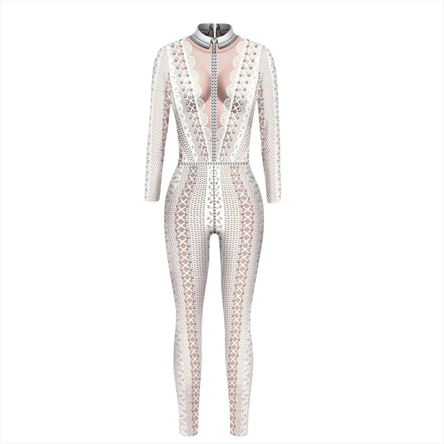 Feline Fantasy Halloween Cat Costume 3D Print Jumpsuit