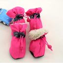 Cozy Waterproof Dog Boots: Antiskid Winter Footwear