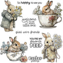 Easter Bunny Cup Cutting Dies And Clear Stamps Set Crafting
