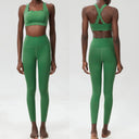 Women Two Piece Gym Set Breathable Quick Dry