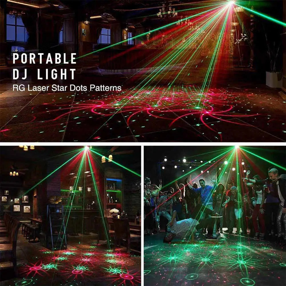 Party Ready Mini LED Laser Light Projector With Remote