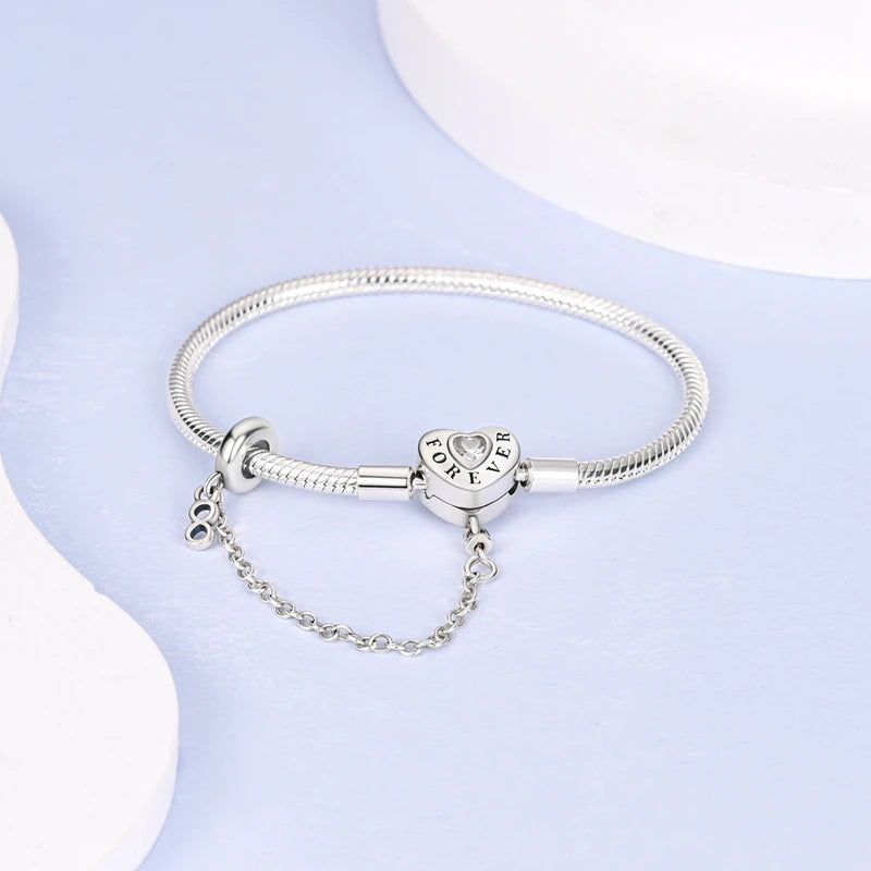 Cm Sterling Silver Pink Heart