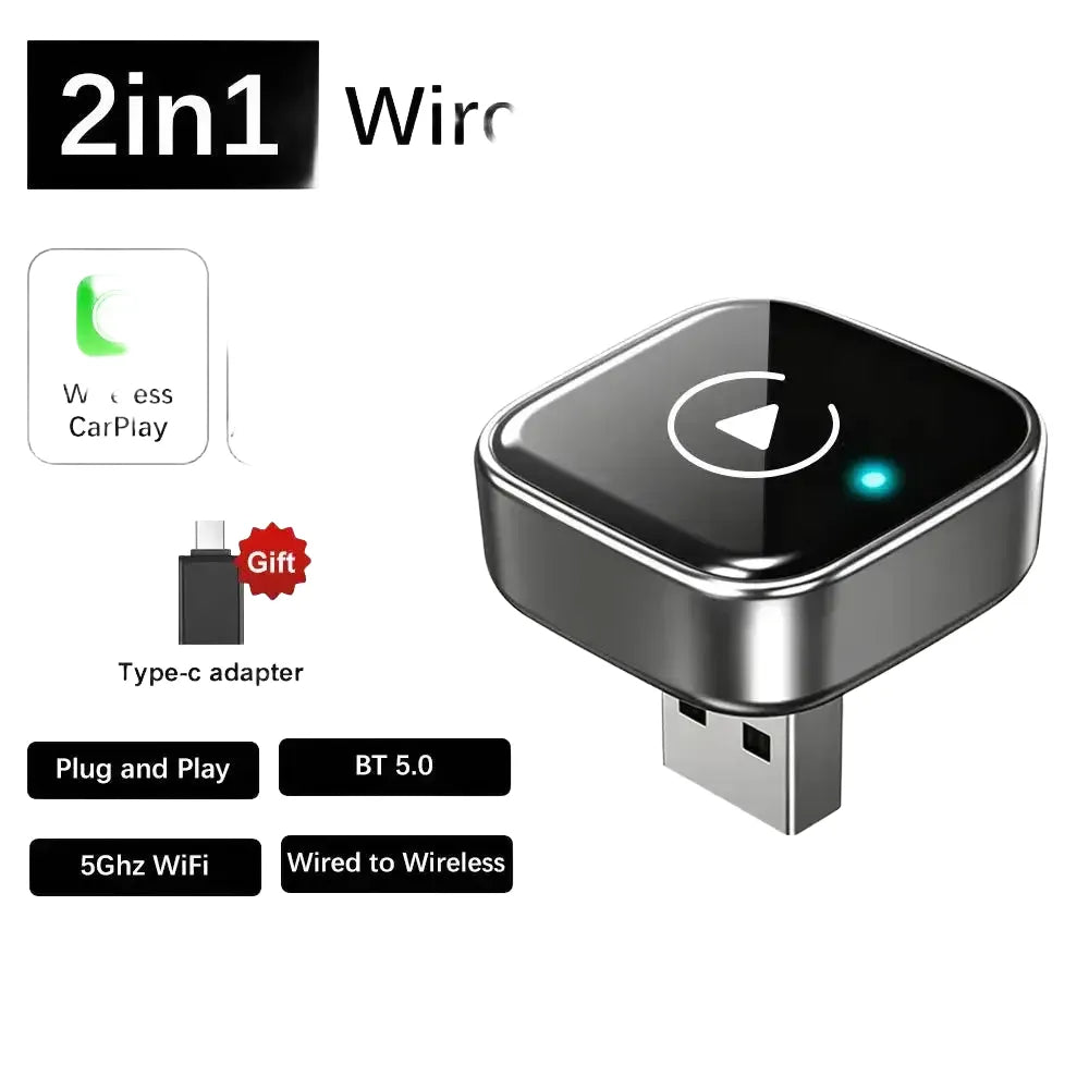 Wireless CarPlay Adapter - Android Auto Dongle - CP AA product image