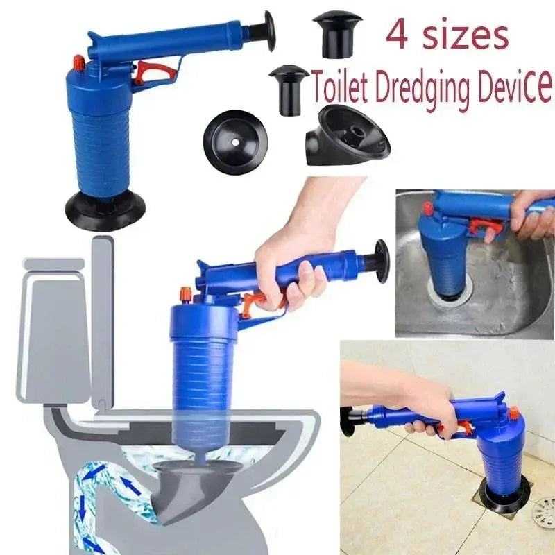 Pump Action Power Pressure Cleaner For Floor Drains Toilets
