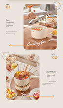 Bear Split Electric Caldron Pot For Students Multi-Functional Cooking