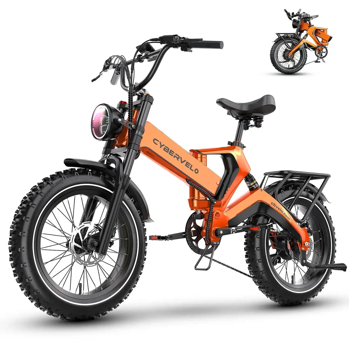 Cybervelo Fat Tire Foldable Ebike — product view 9