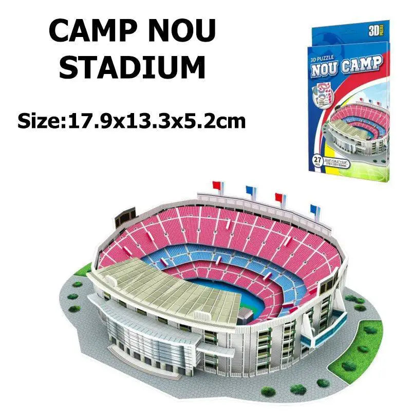 3D Football Stadium Puzzle DIY Kit For Fans And Gamers Fun