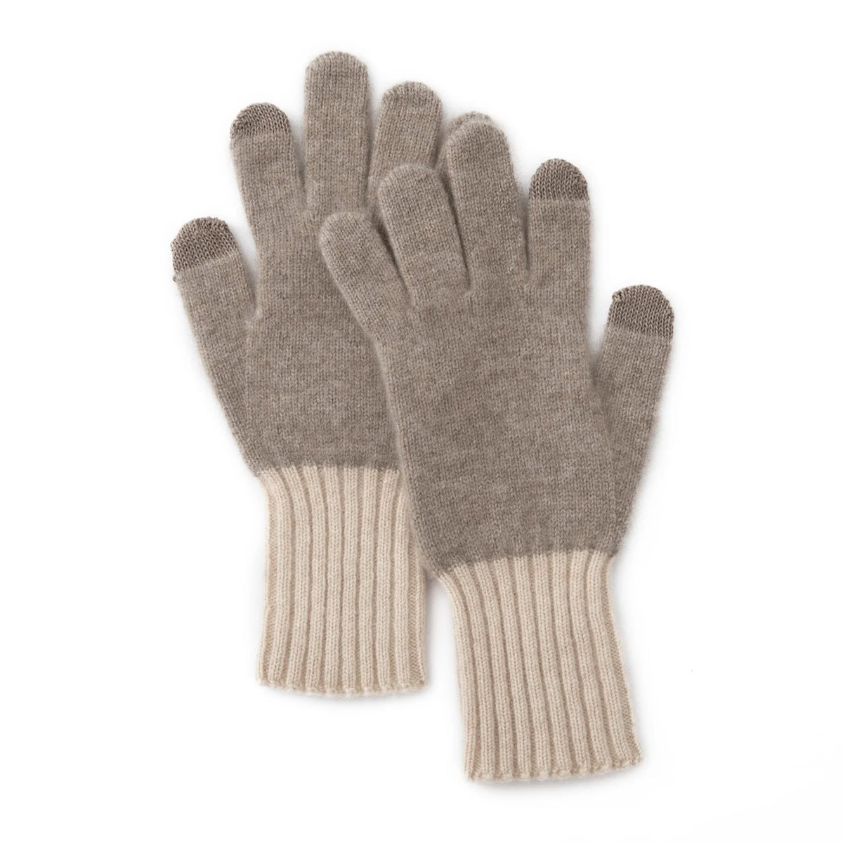 Colorblock Cableknit Winter Knit Gloves