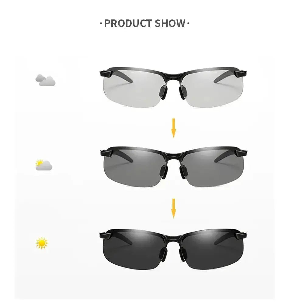 Transformative Photochromic Polarized Driving Sunglasses