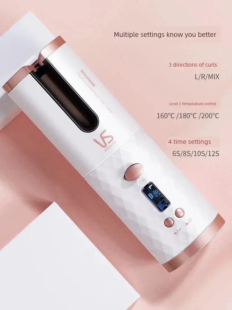 VS Sassoon Automatic Hair Curler USB Wireless Portable - OurLum.com