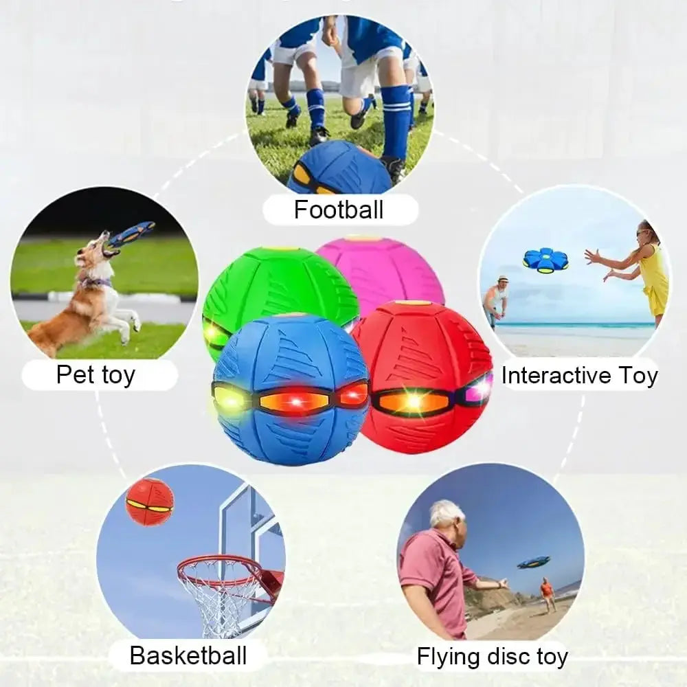 Dog UFO Ball For All Sizes Enhances Interaction And Exercise