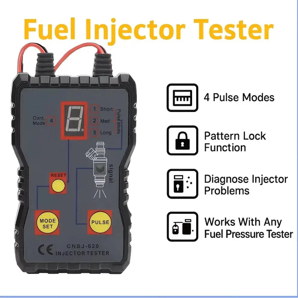 2026New ModelCNBJ-620 12V Automotive Fuel Injector Test Cleaning Equipment – Durable PVC Construction, Features 4 Pulse Settings