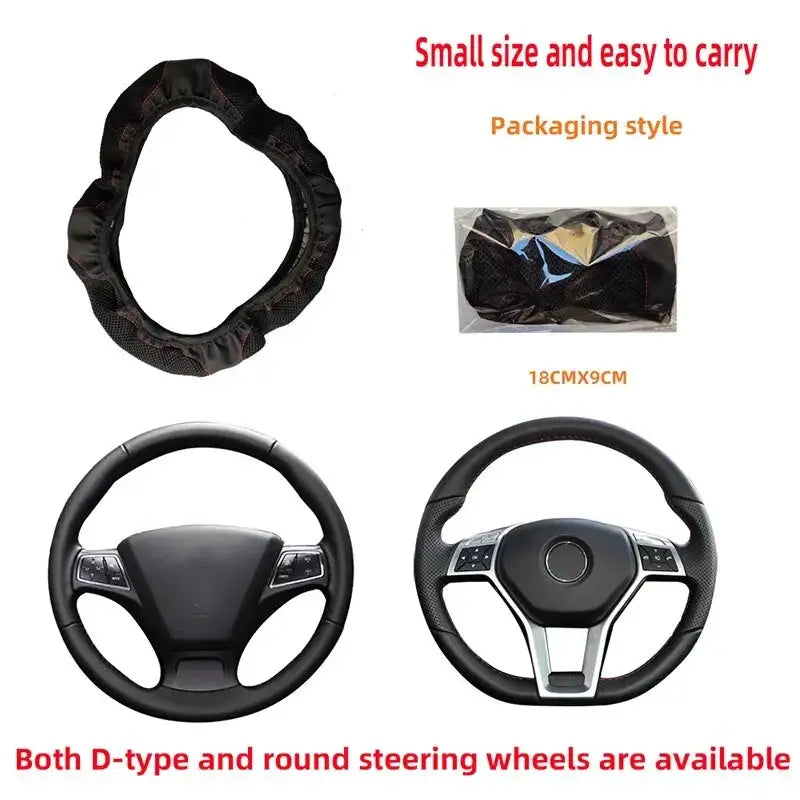 Car Steering Wheel Cover 37 38cm Breathable No Inner Ring
