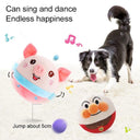 Dog Interactive Plush Toy Ball Engaging Washable USB Rechargeable