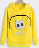 Cat Lover's Kangaroo Pouch Hoodie For Feline Fans Cozy