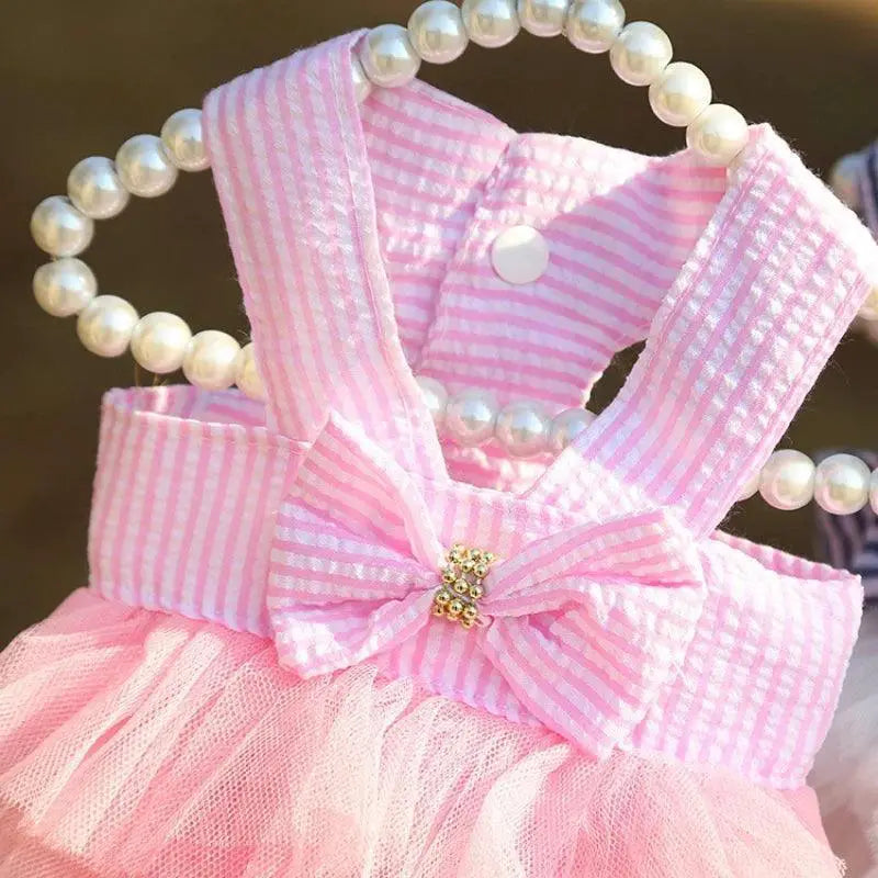 Royalty Ruffle Dog Dress For Stylish Summer Pets Outfit