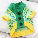 Chic Striped Winter Pet Sweater for Cozy Dogs and Cats