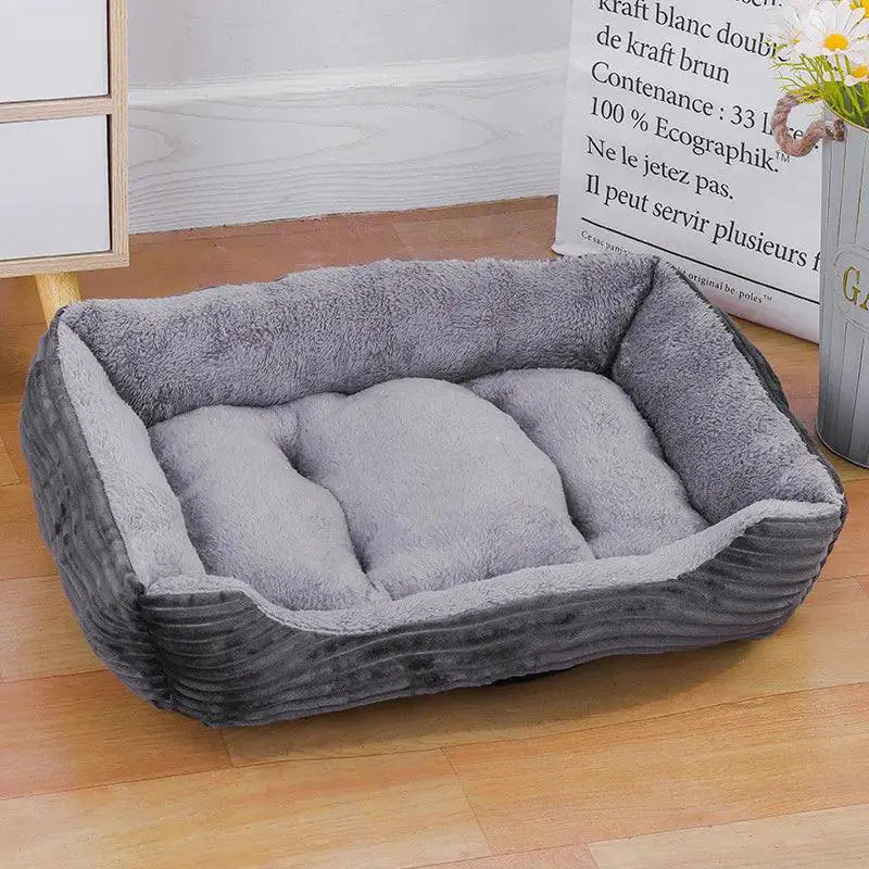 Soft Square Plush Pet Bed for Ultimate Comfort and Cozy Rest