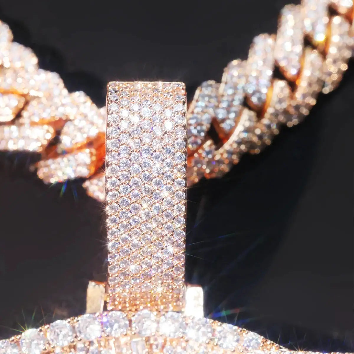 Gold Iced Out Palm Tree Pendant — product image 8