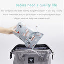 Baby Diaper Bag Organizer Reusable Waterproof Wet Dry Pack