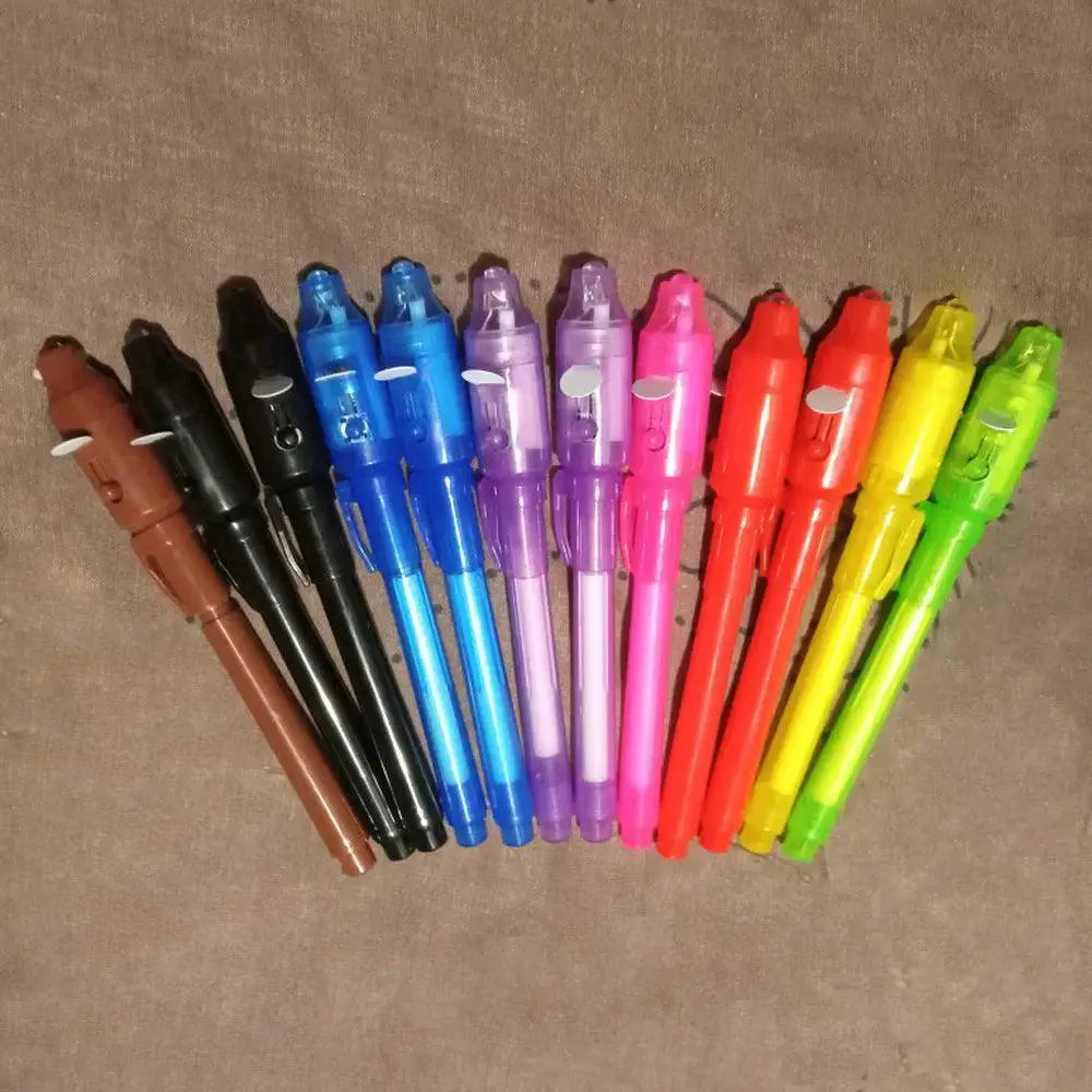 Invisible Ink Spy Pen With UV Light For Secret Messages