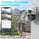 Smart Outdoor Camera 4K 8MP 360 Degree AI Tracking