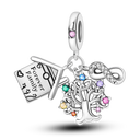 Charm Bead Sterling Silver Pink