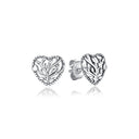 Sterling Silver Earrings Infinity Love