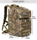 Rugged 45L Tactical Backpack for Hiking